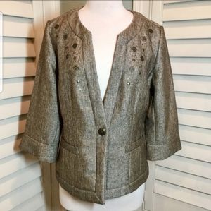 Coldwater Creek Jacket in bronze/brown